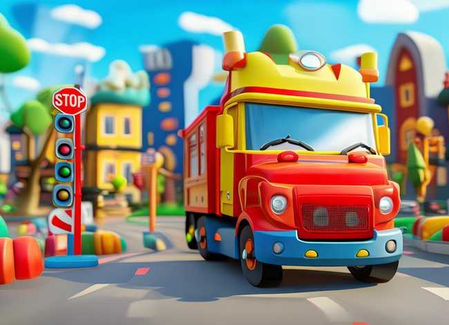 运输车的故事儿童视频、交通安全的小故事