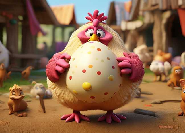 小鸡故事书儿童版 - 小鸡故事绘本 - 下怪蛋的鸡 小鸡故事书儿童版 - 小鸡故事绘本 - 下怪蛋的鸡