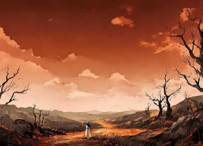 秋思古诗动画视频；《天净沙·秋思》古诗配画怎么画