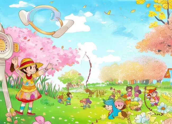 春天的故事电话 儿童画春天在哪里