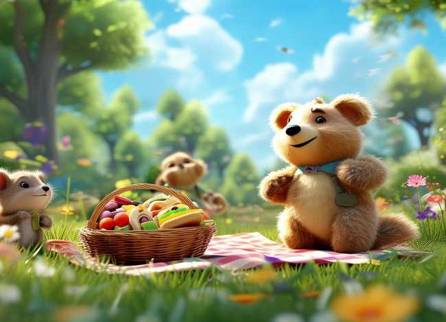 儿童野餐图画 - 一起去野餐-艾特熊&赛娜鼠作者简介