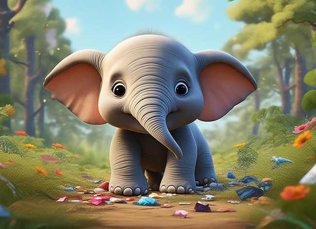 幼儿故事乱扔垃圾；小象乱扔垃圾的故事,小象乱扔垃圾的故事