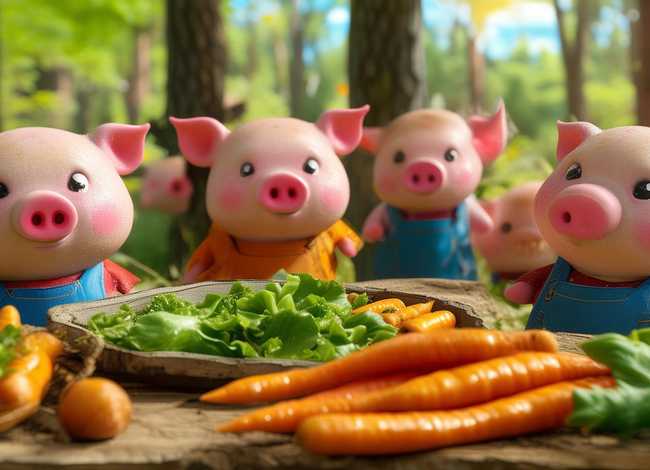 幼儿阅读绘本故事；儿童绘本故事《灰狼家的小饭桶们》