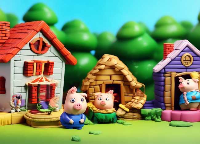 儿童故事三只小猪ppt免费下载 - 中班故事教案-三只小猪