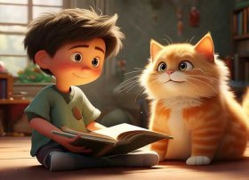 小弟和小猫儿童故事，柯岩的儿童诗