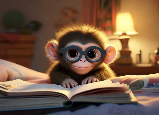 保护眼睛的故事；睡前小故事 小猴成了近视眼