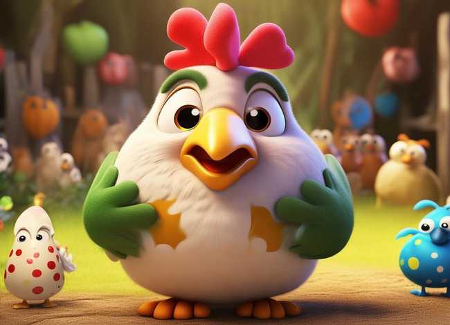 小鸡故事书儿童版 - 小鸡故事绘本 - 下怪蛋的鸡 小鸡故事书儿童版 - 小鸡故事绘本 - 下怪蛋的鸡