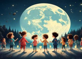 幼儿月亮的故事 - 分月亮幼儿故事