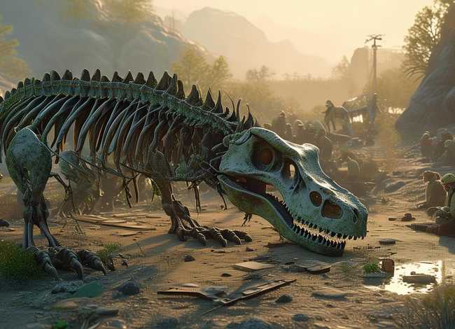 关于恐龙化石的故事 恐龙化石的短文