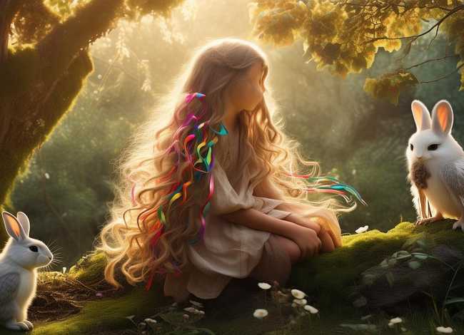 长头发姑娘儿童故事 - 长发妹儿童故事