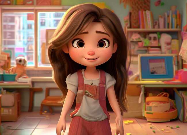 爱哭的小孩故事文字版，美丽的女孩整洁的办公室拥挤的街道爱哭的婴儿组一个故事