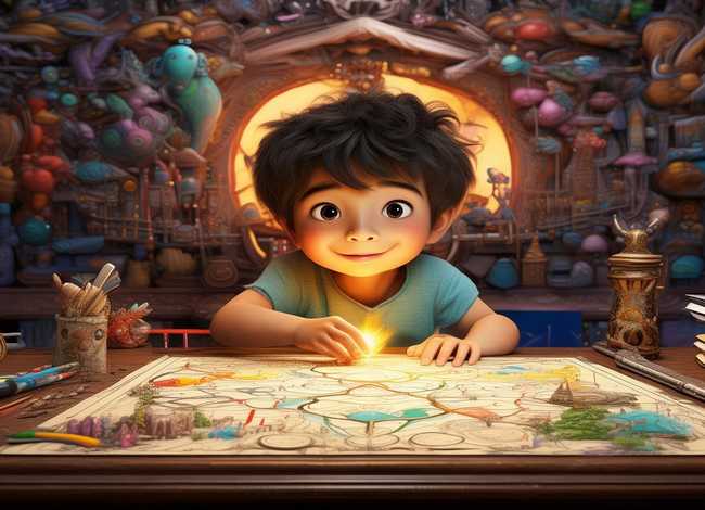 小孩故事带画 神笔马良故事插画-神笔马良的思维导图怎么画 小孩故事带画 神笔马良故事插画-神笔马良的思维导图怎么画