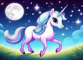 小马宝莉儿童涂色画（月亮公主怎么画）