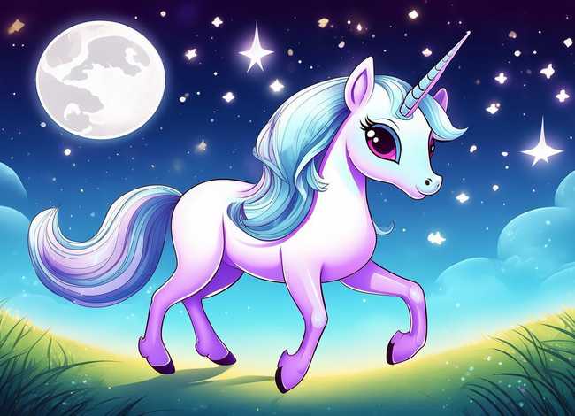 小马宝莉儿童涂色画（月亮公主怎么画）