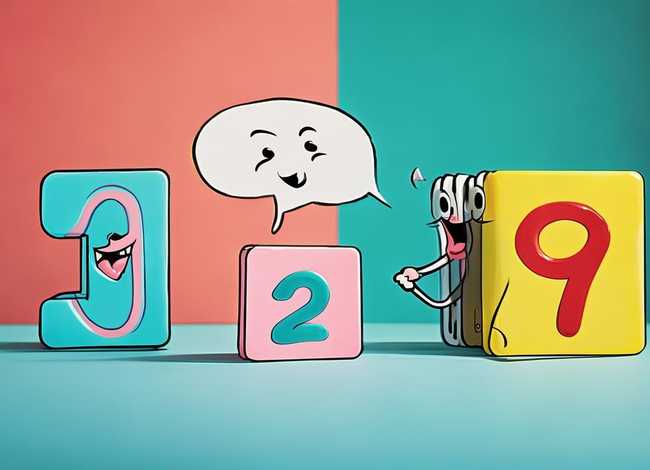 数对话；两个数字的搞笑对话