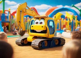 讲挖土机故事；亲子故事表演文稿