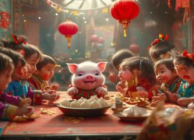 儿童过年开心故事（小猪过年童话故事）