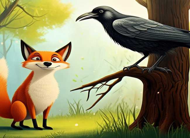 小故事乌鸦和狐狸(狐狸和乌鸦的故事) 小故事乌鸦和狐狸(狐狸和乌鸦的故事)