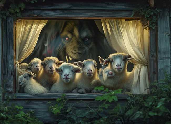 小山羊和狼的故事幼儿故事、狼和七只小山羊故事内容