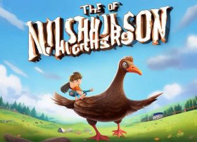 儿童故事高清图片；《尼尔斯骑鹅旅行记》思维导图