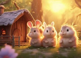 兔子的故事儿童版 三只小兔的故事 儿童睡前故事三只小兔