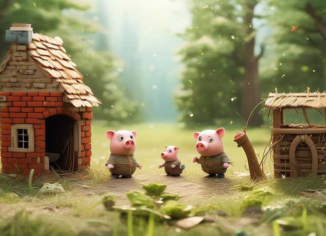 儿童三只小猪故事朗诵（经典儿童童话故事-三只小猪）