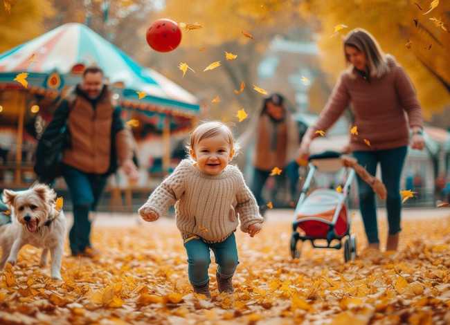 儿童故事广场（幼儿秋天和爸爸妈妈去广场玩成长小故事100字）