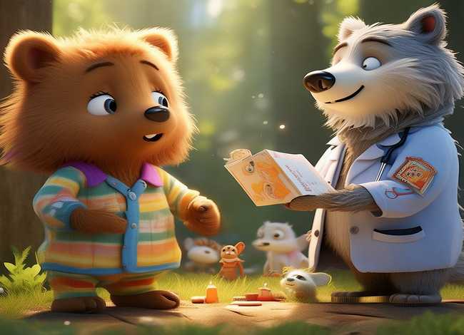 儿童吃药故事推荐 熊孩子绘本故事-狼外婆,要按时吃药噢