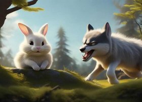 兔子和大灰狼的故事（小免兔子乖乖的故事(小免子乖乖兔子和陌生人大灰狼的