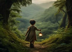 有关保护环境的幼儿绘本故事、中国民间童话.哈尼族《火童》-千万里,千万里我