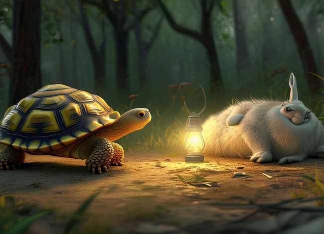 365睡前故事龟兔赛跑 - 《龟兔赛跑》睡前故事
