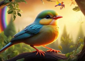 小翅膀故事 - 童话故事小鸟一生的做文300字