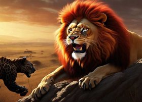 豹子故事在线听；狮子吃肉的故事