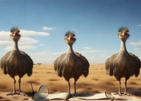 鸵鸟故事寓言，寓言“三只鸵鸟”有何寓意