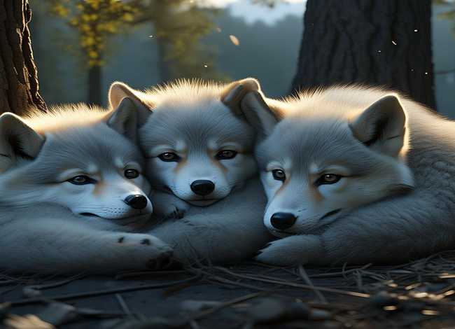 睡前故事三只小狼；读《狼王梦》有感