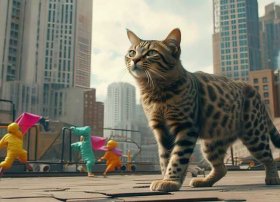 野猫的城市讲故事 - 幼儿园大班说课稿-《野猫的城市》