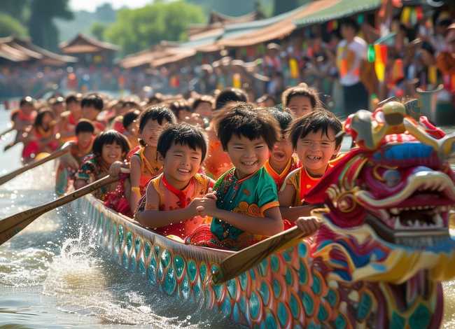 端午赛龙舟儿童故事，赛龙舟的故事