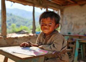 贫困山区儿童的作文 小学一年级作文400字-致贫困山区的小朋友一封信