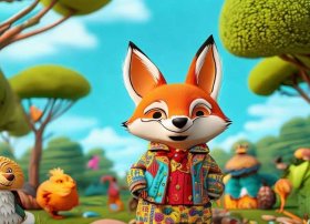 寓言故事儿童绘画 - 伊索寓言关于狐狸的故事怎么画的