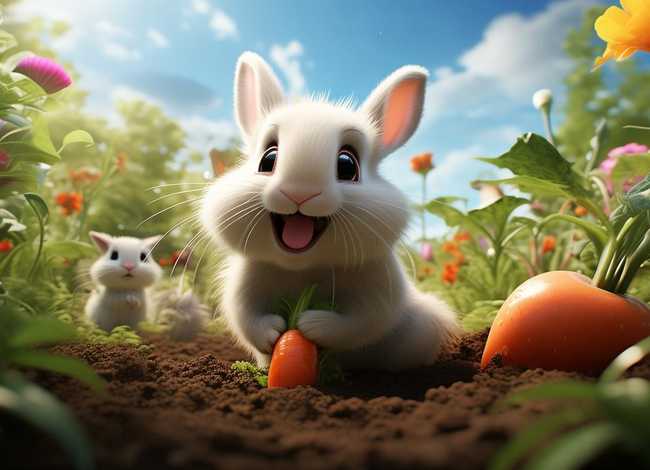 儿童故事小兔子拔萝卜、如何写小兔子拔萝卜的故事