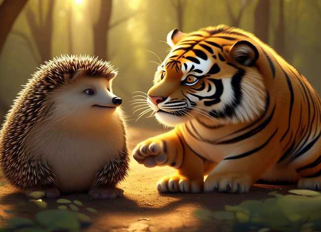 儿童文学故事创编范文 - 刺猬和老虎 儿童睡前童话小故事 儿童文学讲故事 儿童文学故事创编范文 - 刺猬和老虎 儿童睡前童话小故事 儿童文学讲故事