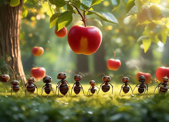 友谊的种子儿童故事;《寓言故事》- 蚂蚁吃苹果 友谊的种子儿童故事;《寓言故事》- 蚂蚁吃苹果