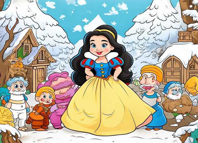 儿童宝宝涂色游戏 - 白雪公主填色的游戏适合孩子吗