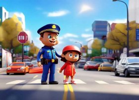 过马路要小心的故事视频，关于过马路的绘本故事内容