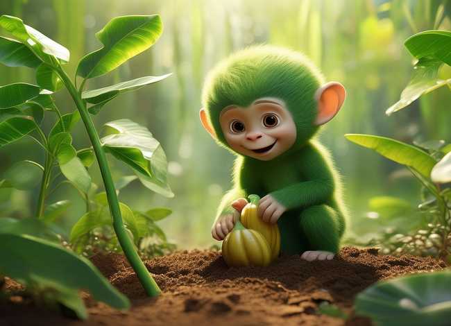 关于香蕉儿童故事简短打印；【小猴种香蕉的故事】_小猴子种香蕉的故事_种香
