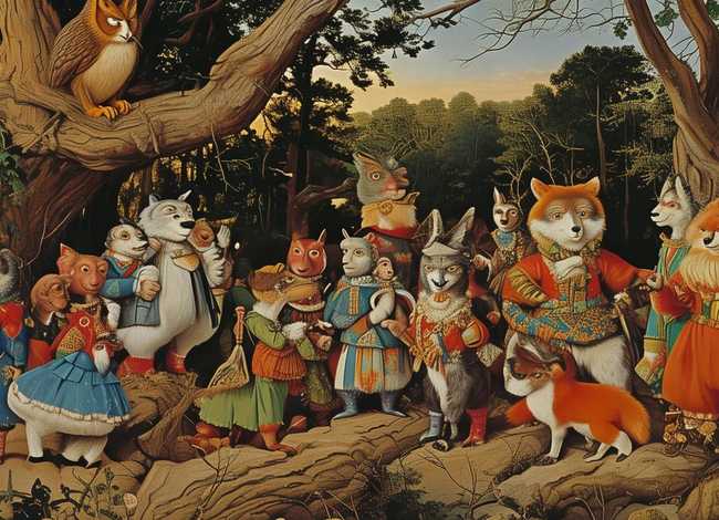 多角色故事表演；多角色的寓言故事