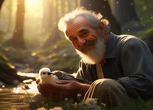 关于善心的故事200字、仁者乐山前一句(善心感人的故事)