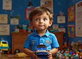 关于警察幼儿的故事简短 - 【原创育儿故事大赛】儿子的“”梦