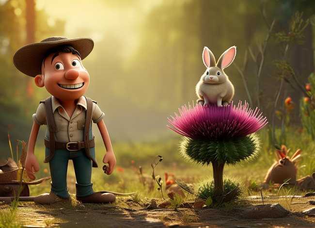 小故事配上插图（儿童寓言故事插画-我最喜欢的寓言故事是守株待兔怎么画插图）