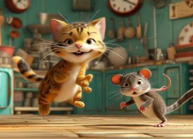 儿童故事猫和老鼠 英语 - 英语作文汤姆与杰瑞